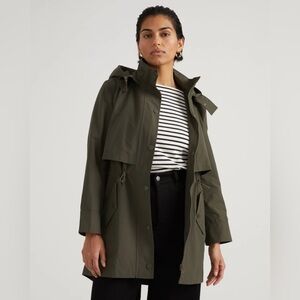 NWT Universal Standard Precision Hooded Parka Raincoat - Green - XS (10-12)